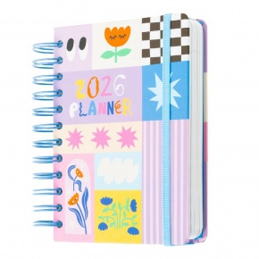 Grupo Erik spirálos határidőnapló (S-es méret), napi, 2026, Dopamine