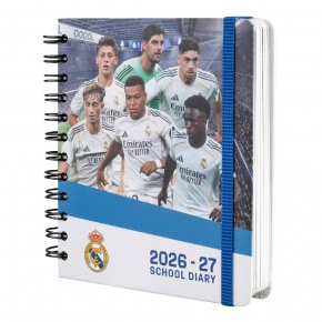 Grupo Erik diáknaptár (14x16cm, angol nyelvű), napi, Real Madrid 2026/2027