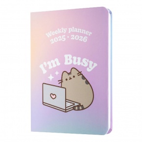 Grupo Erik diáknaptár (zseb, 17 hónapos, angol nyelvű), heti, Pusheen, 2025/2026