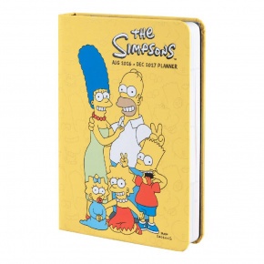 Grupo Erik diáknaptár (zseb, 17 hónapos, angol nyelvű), heti, The Simpsons 2026/2027