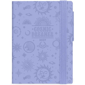 Legami határidőnapló, mini (8x11 cm), heti, Cosmic Lilac 2027