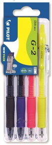 Pilot Set2Go tolltartó G-2 zseléstoll fekete, kék, neon sárga, pink