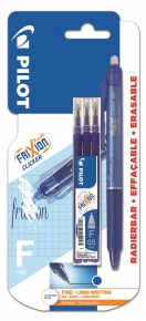 Pilot FriXion betétszett 0.5 kék + ajándék Frixion Clicker kék