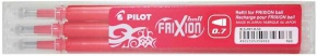 Pilot FriXion Ball 0.7 törölhető rollertoll betét 3db, piros