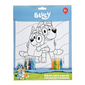 Scooli számok szerinti színező 10 db filctollal, Bluey (6)