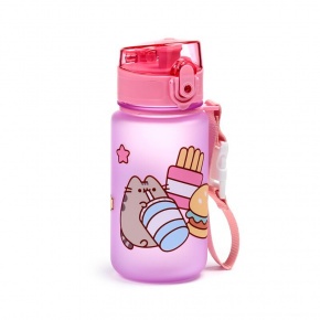 Puckator kulacs, 350ml, csőrös, ütésálló, rózsaszín, Ínyenc Pusheen Macska