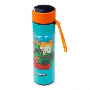 Puckator rozsdamentes acél thermo kulacs digitális kijelzővel, 450ml, Minecraft Boom (6)