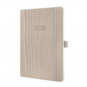 Sigel Conceptum határidőnapló, 2026, 13,5x21 cm heti, taupe, puhafedelű