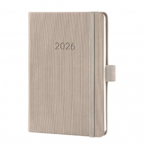 Sigel Conceptum határidőnapló, 2026, 10,8x15 cm heti, taupe