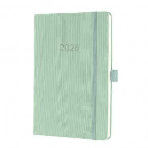 Sigel Conceptum határidőnapló, 2026, 14,8x21,3 cm heti, mentazöld