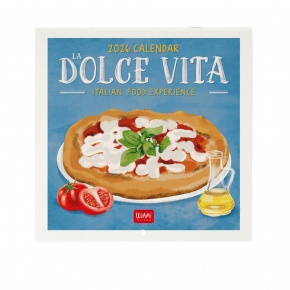 CAL260132 Legami falinaptár (18x18 cm) La Dolce Vita 2026