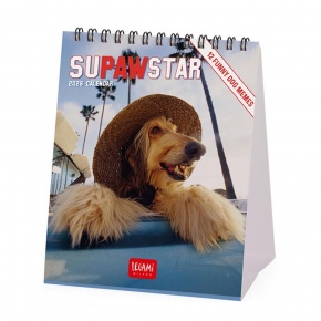 CAL260144 Legami asztali naptár (12x14,5 cm) SuPAWstar, kutyás 2026