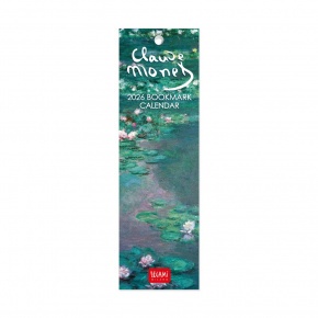 CAL260174 Legami könyvjelző naptár (18x5,5 cm) Claude Monet, 2026
