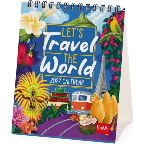Legami asztali naptár (12x14,5 cm) Let's travel the world 2027