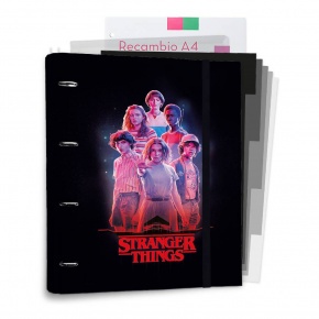 CBK0101 Grupo Erik gyűrűskönyv rendező szett (A4, 4 gyűrűs), Stranger Things