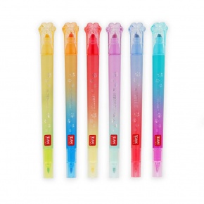 Legami filctoll, kétvégű, 6 db/szett, mancs alakú STATIONERY