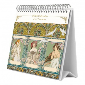 Grupo Erik asztali naptár, 2026, Art Nouveau