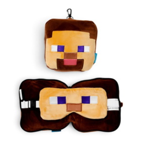 Puckator Utazópárna szemmaszkkal, Plüss Minecraft
