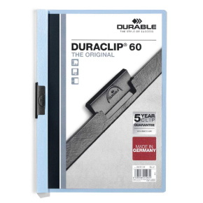 Durable Duraclip clip-mappa, 60 lapig, kék