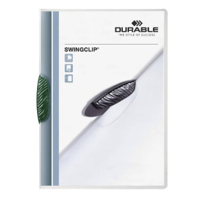 Durable Swingclip clip-mappa, 30 lapig, zöld