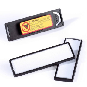 Durable névkitűző Clip card (17x67 mm), mágnessel