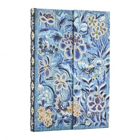 Paperblanks határidőnapló 18 hó (2025.júl-2026.dec.heti) Mini, horizontal, Blue Willow
