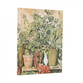 Paperblanks határidőnapló 2026, Cezannes Terracotta Pots and Flowers Midi, napi