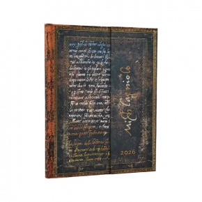 Paperblanks határidőnapló 2026, Michelangelo, Handwriting, Ultra, HOR