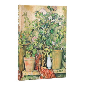 Paperblanks határidőnapló 2027 Cezannes Terracotta Pots Mini, (horizontal)
