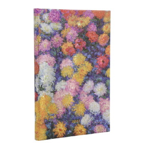 Paperblanks határidőnapló 2027 Monets Chrysanthemums Mini, (verso)