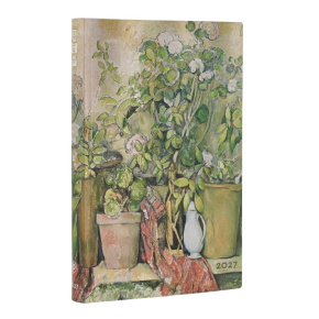Paperblanks határidőnapló 2027 Cezannes Terracotta Pots Midi, napi