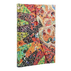 Paperblanks határidőnapló 2027 Gaudis Sun Midi, (horizontal)