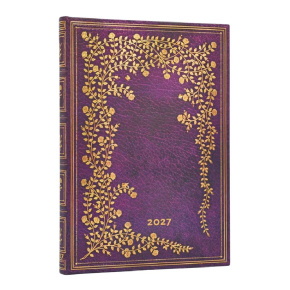 Paperblanks határidőnapló 2027 New York Rose Midi, (horizontal)