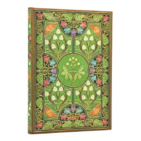 Paperblanks határidőnapló 2027 Poetry in Bloom Midi, (horizontal)