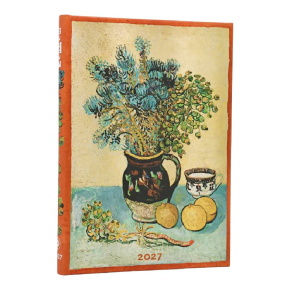 Paperblanks határidőnapló 2027 Van Goghs Still Life Midi, (horizontal)