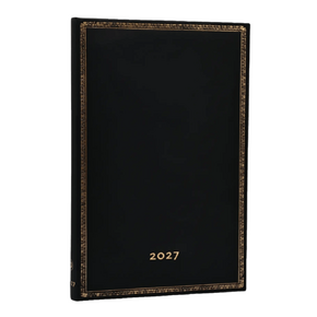 Paperblanks határidőnapló 2027 Black Edition Maxi, (vertical)