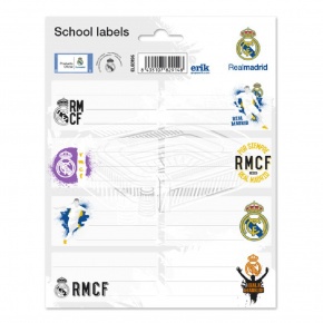 Grupo Erik csomagolt füzetcímke (16db), Real Madrid