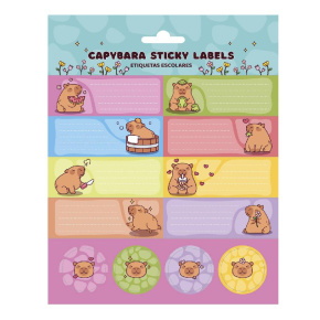 Grupo Erik csomagolt füzetcímke (24db), Capybara