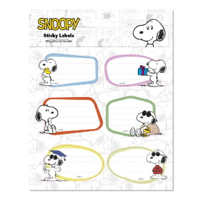 Grupo Erik prémium füzetcímke (12db), Snoopy