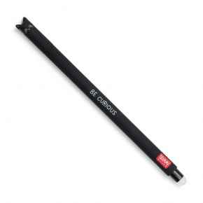Legami zselés toll, radírozható, fekete, cicás, fekete tintával STATIONERY