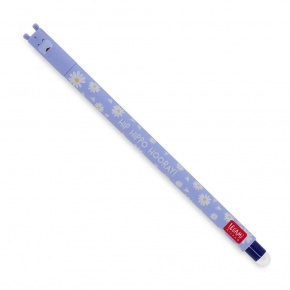 Legami zselés toll, radírozható, víziló, kék tintával STATIONERY
