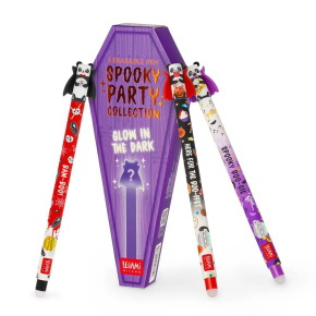 Legami zselés toll, radírozható, pandás, "Spooky Party" , Halloween (6)
