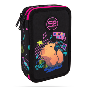 CoolPack Töltött tolltartó 2 emeletes 2026 JUMPER 2 Capybara Music