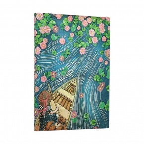 Paperblanks butikkönyv, Midi, Flexis, vonalas, Lotus River