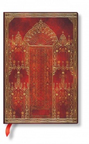 Paperblanks butikkönyv, Mini, vonalas Softcover Flexis, Gothic Revival