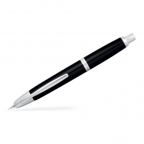 Pilot Capless RHODIUM ACCENTS töltőtoll, FEKETE - (M) heggyel (web)