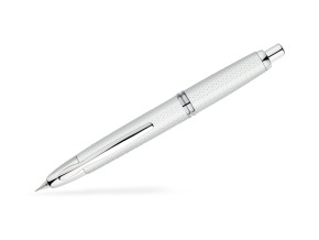 Capless Graphite Rhodium Trims töltőtoll kárómintás fehér FINE