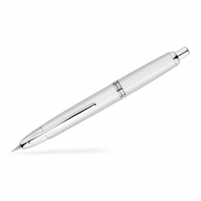 Pilot Capless RHODIUM ACCENTS töltőtoll, GRAPHITE FEHÉR - (F) heggyel (web)