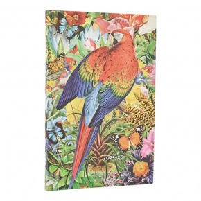 Paperblanks határidőnapló 18 hó (2025.júl-2026.dec.heti) Maxi, vertical, Flexis, Tropical Garden