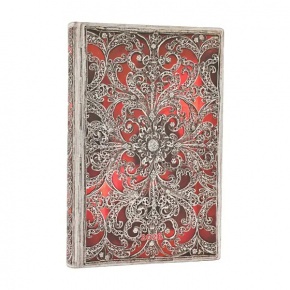 Paperblanks határidőnapló 2026, Garnet, Flexis, Mini, HOR